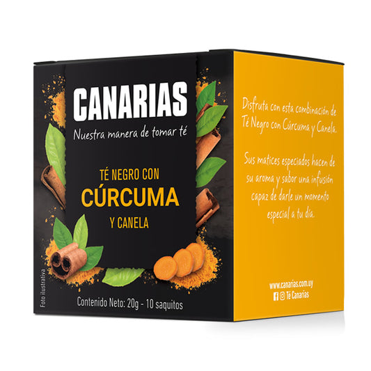 Té Negro con Cúrcuma y Canela (Cont. neto 20 g-10 saquitos)