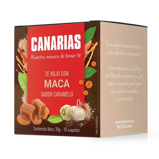 Té Rojo con Maca sabor Caramelo (Cont. neto 20 g - 10 saquitos)