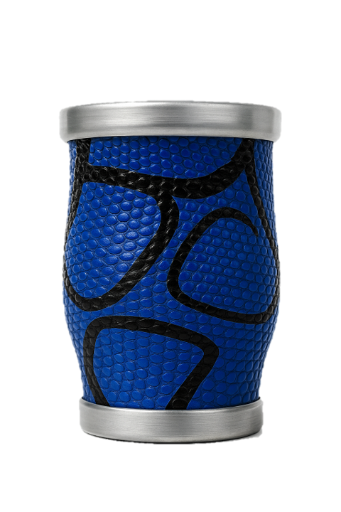 Mate azul vidrio